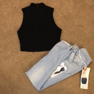 Turtleneck Crop Top